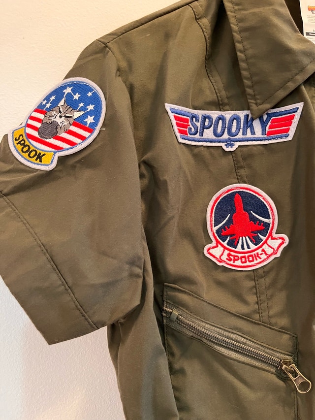 NEW Top Gun Pilot Spooky Force Costume Dress Small - photo 3