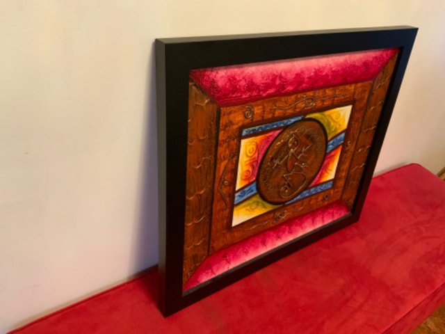 Wood Framed Painting — 26.5” x 23” (x1.5”) — Home Decor - photo 3