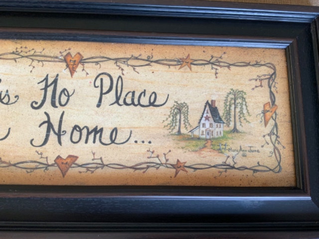 Wood Framed "There’s No Place Like Home" by Mary Ann June - photo 4