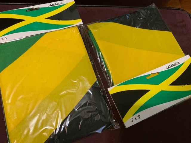 Jamaica Flag — 3’ x 5’ — $25 each