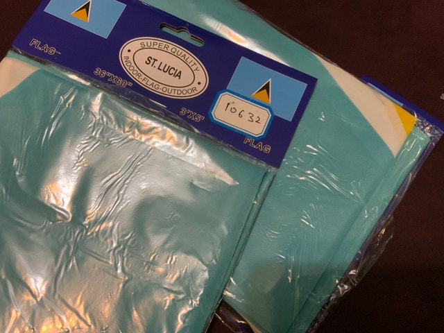 St. Lucia Flag - 3' x 5' - $25 Each - Country Flags