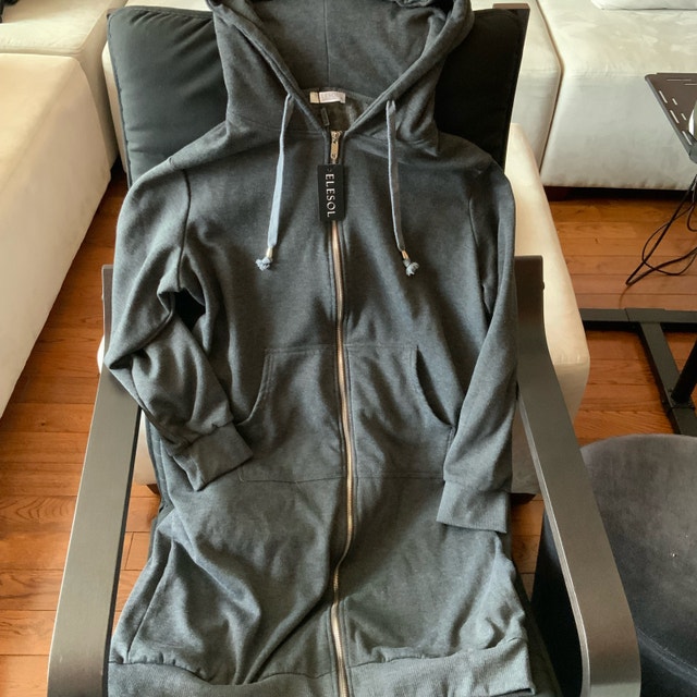 NEW — Elesol Zip Up Fleece Lined Hoodie Women XL