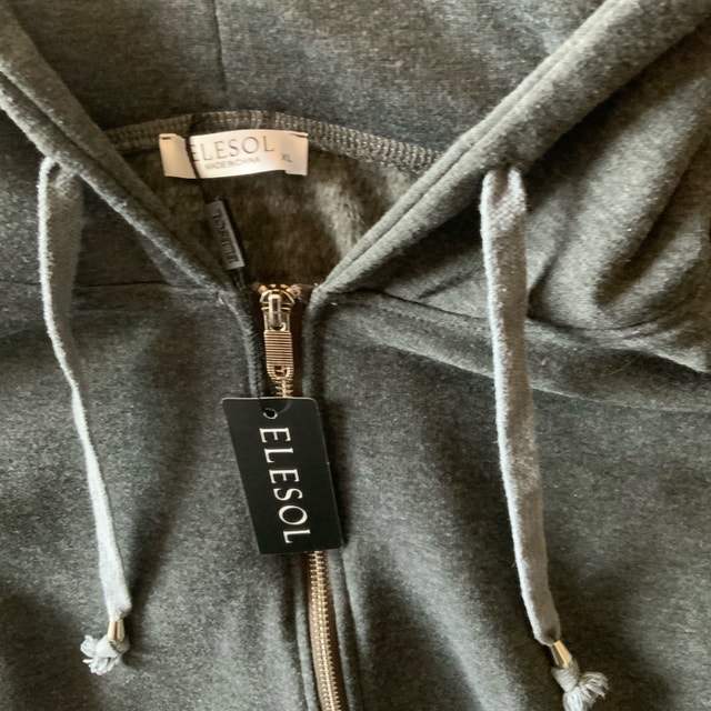 NEW — Elesol Zip Up Fleece Lined Hoodie Women XL - photo 2