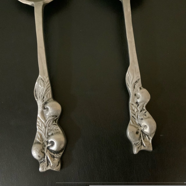 Vintage Metal Spoon and Fork Set - photo 4
