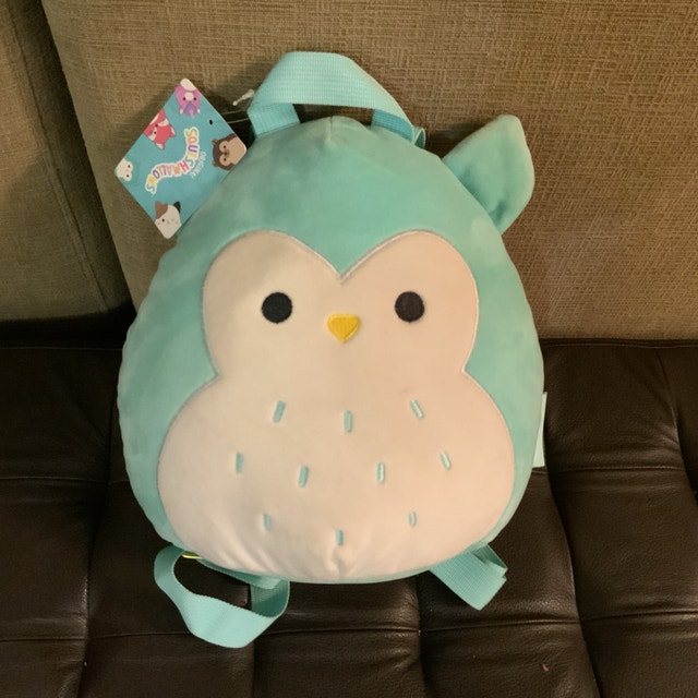 NEW Squishmallow Original 14” Owl Winston Mini Backpack