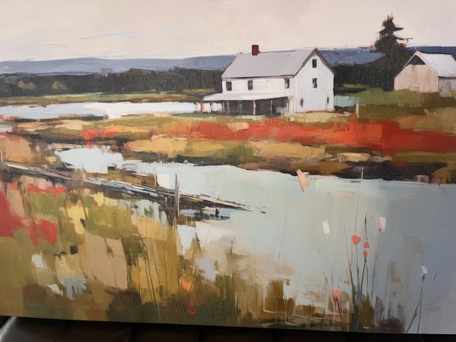 Brand NEW Canvas Print 18"x27"x1.75" - Countryside House