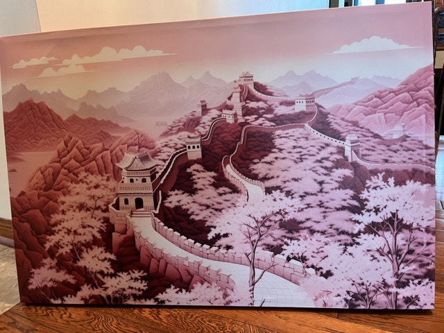 NEW — Canvas Print Blushed the Great W