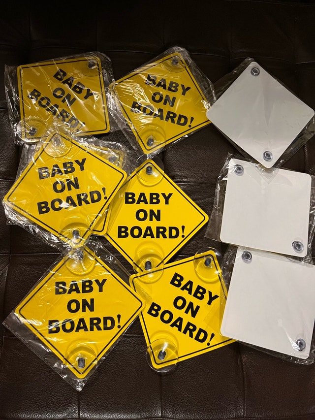 Brand NEW — Baby on Board Sign $5 each — 5”x5”