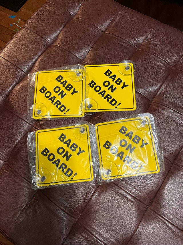 Brand NEW — Baby on Board Sign $5 each — 5”x5” - photo 2