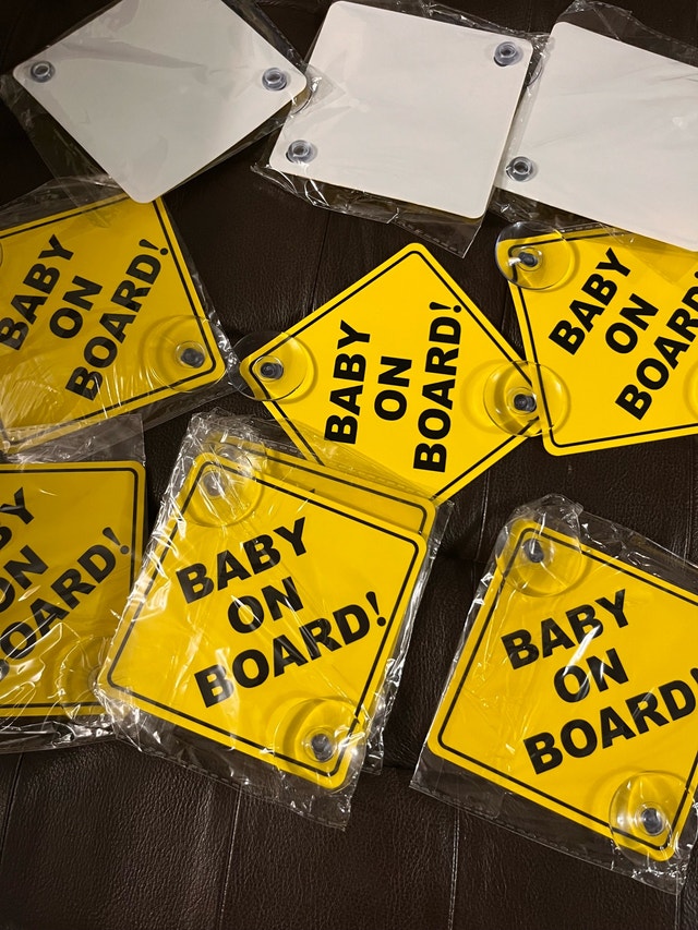 Brand NEW — Baby on Board Sign $5 each — 5”x5” - photo 3