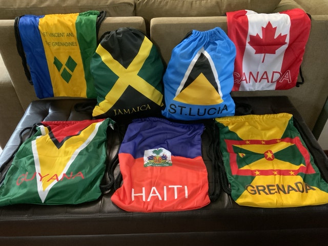 Brand NEW — Country Flag Drawstring Bag
