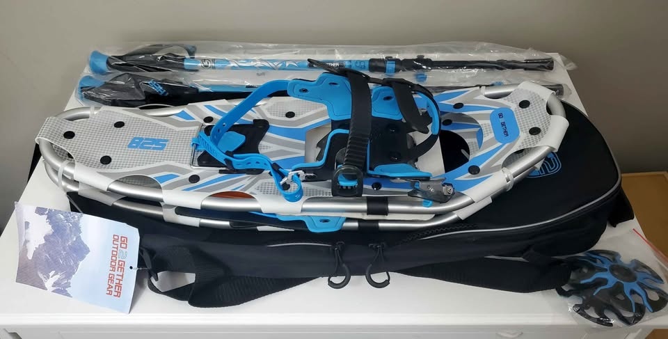 Snowshoes and Trekking Poles Set for Winter Hiking - photo 3