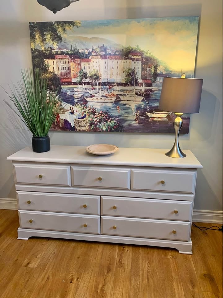 Modern Dresser & Two Nightstands