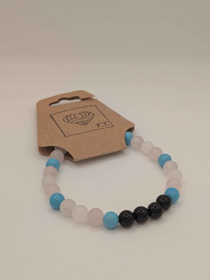 Natural Stone Beaded Bracelets - Pride colours - photo 5