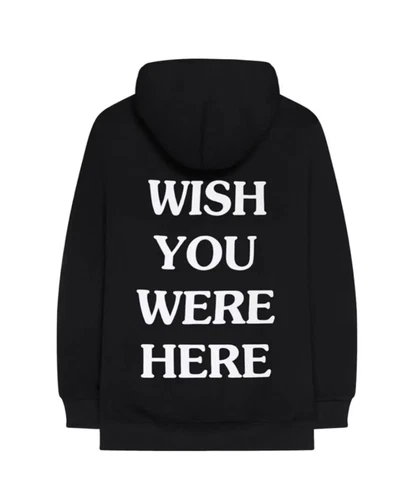 Travis Scott Astroworld Wish You Were Here Hoodie Black Medium - photo 2