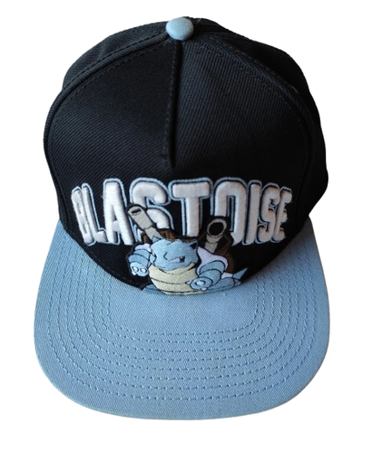 Blastoise SnapBack Hat Pokémon BioWorld 2015 Black Blue One Size - photo 2