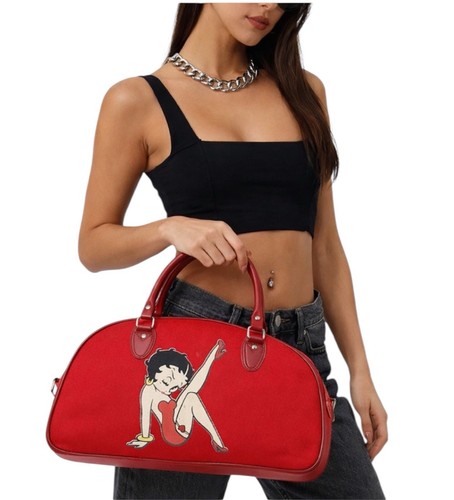Betty Boop Red Y2K Satchel Duffel Bag