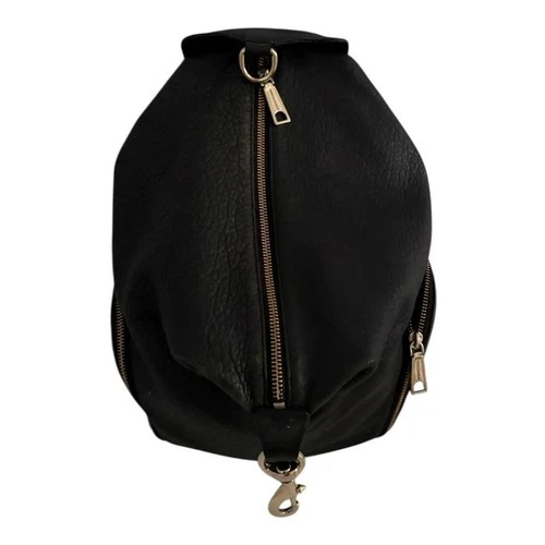Rebecca Minkoff Julian Gold Hardware Backpack Black Leather