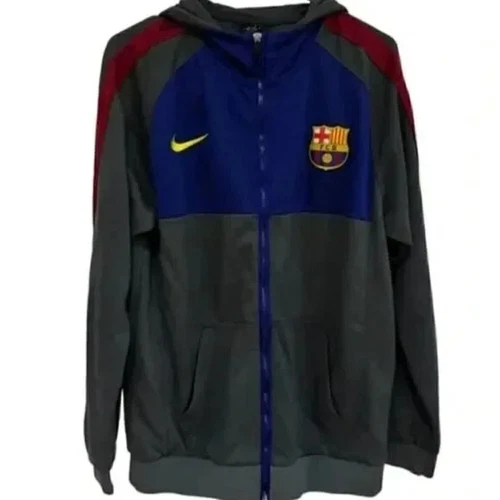 Nike FC Barcelona Hoodie Men's XL - Grey/Blue/Red - photo 2