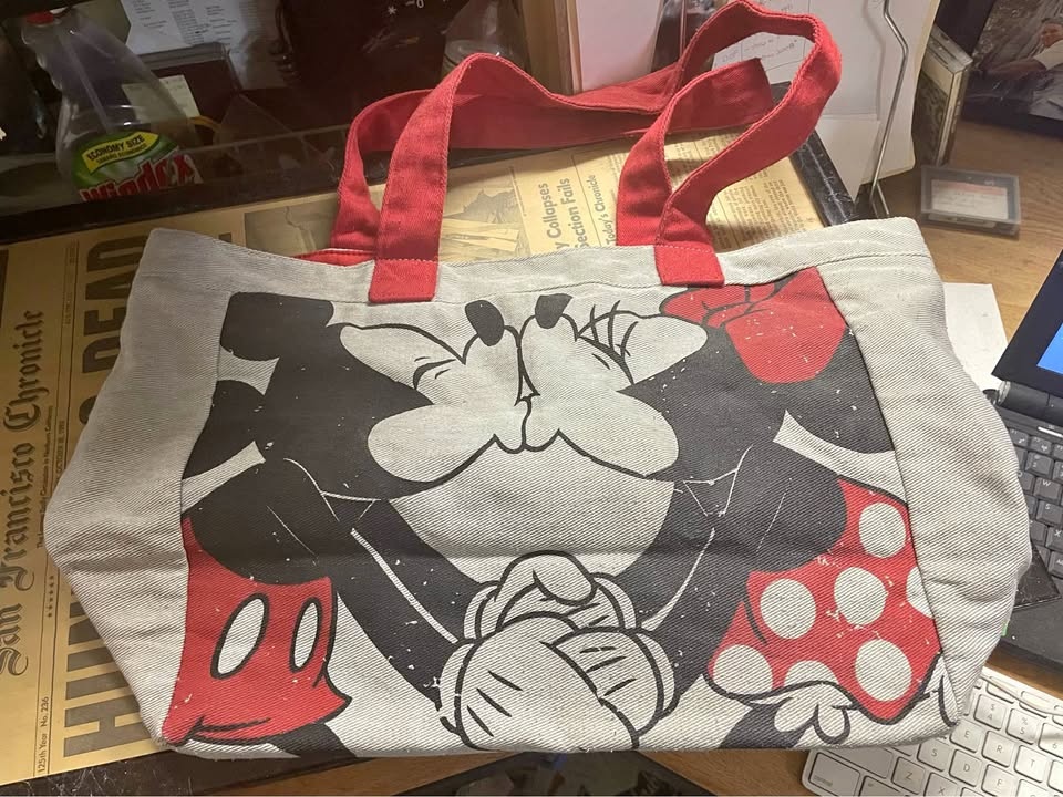 Disney Mickey Minnie Canvas Tote Bag 🌱