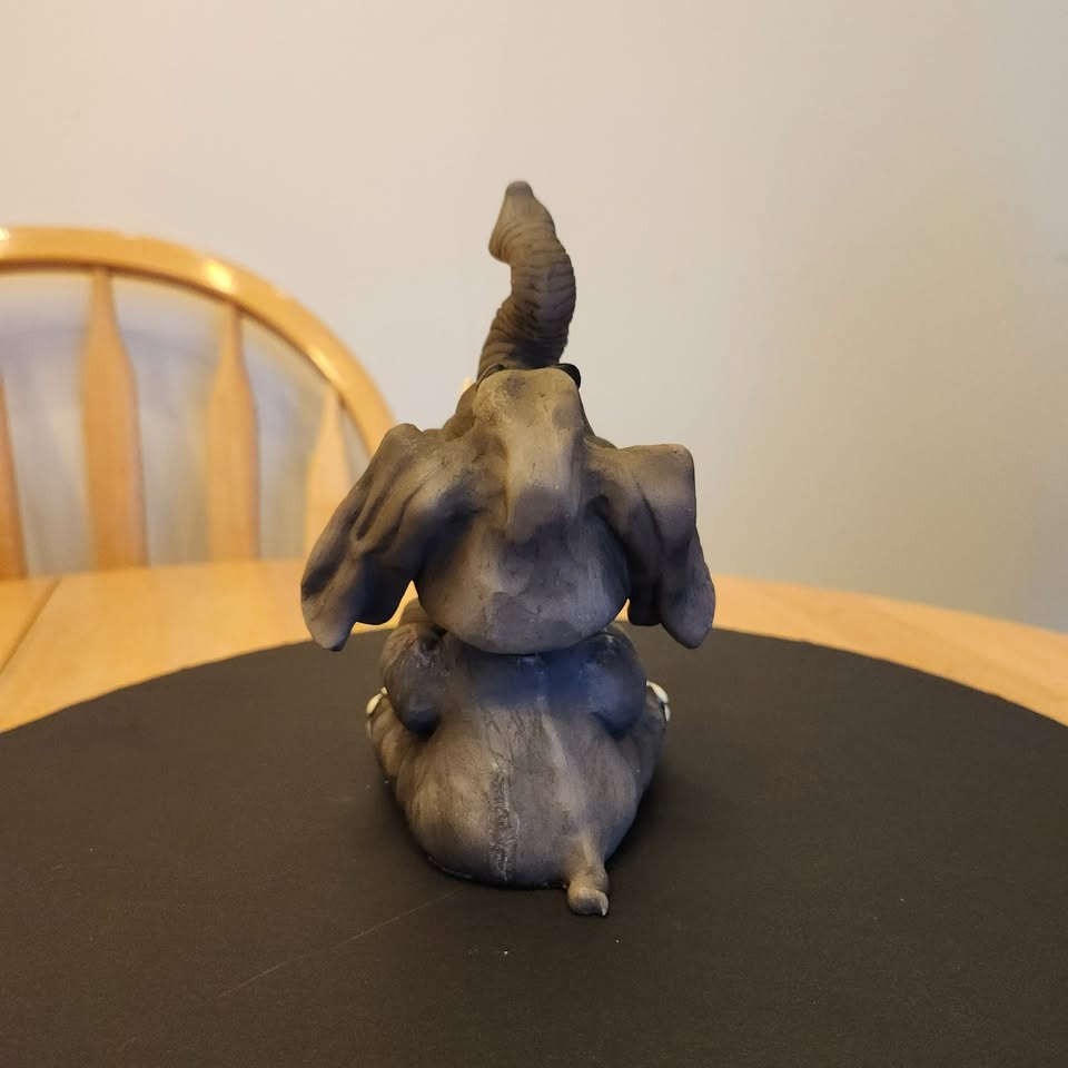 Whimsical Bobblehead Ceramic Elephant, Decor - photo 3