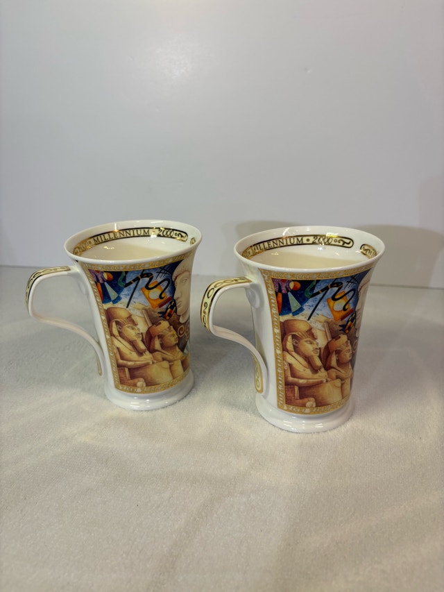 Dunoon Fine Bone China Millennium Mug by Umberto Banchelli (Set
