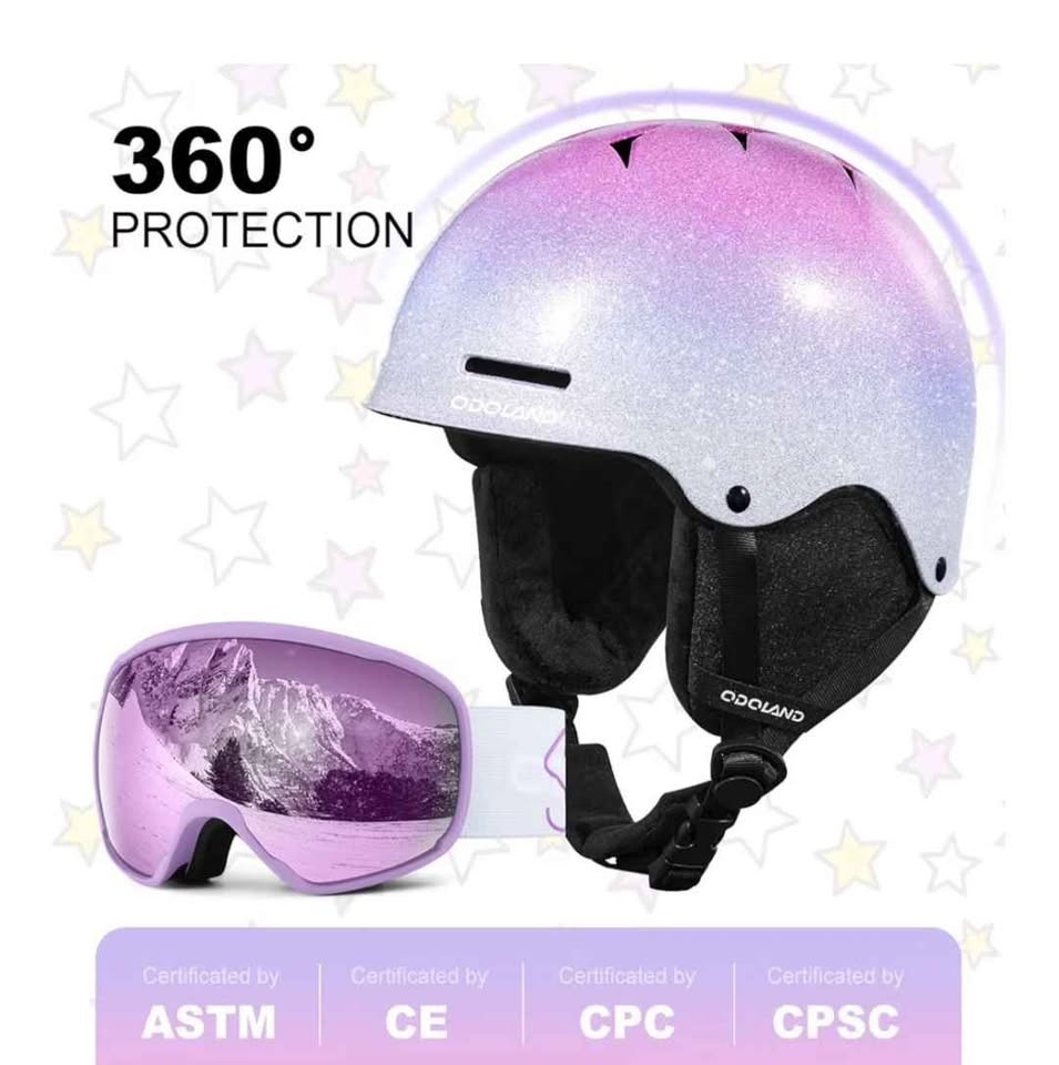 ODOLAND Kids Ski Helmet & Goggles Set XS (49-53cm) - photo 5