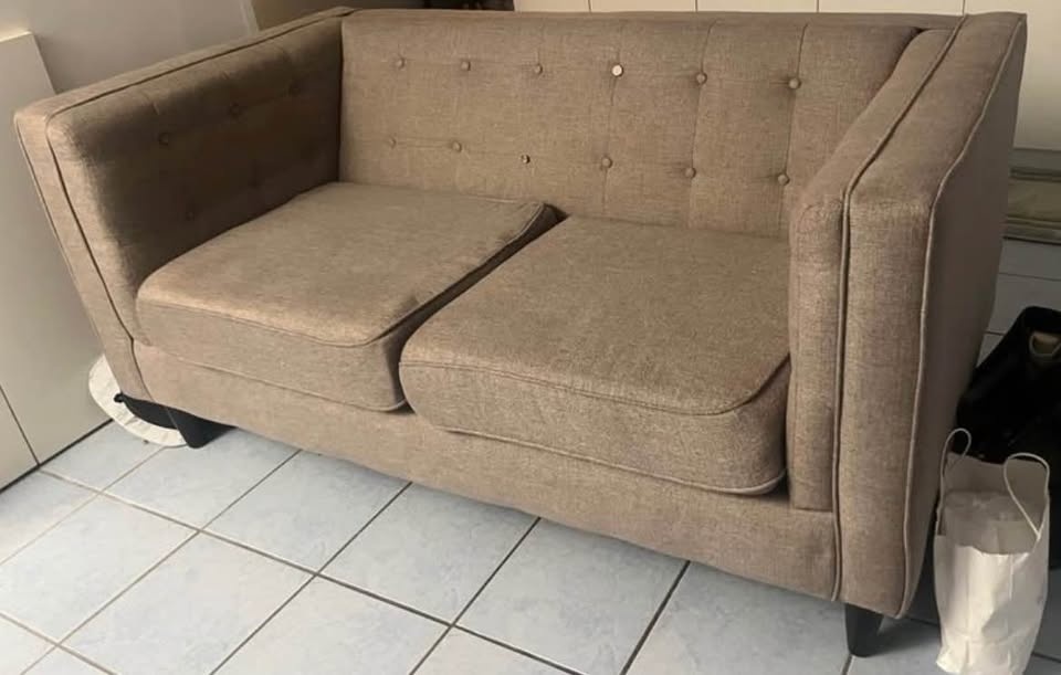 Grey Loveseat Sofa - photo 2