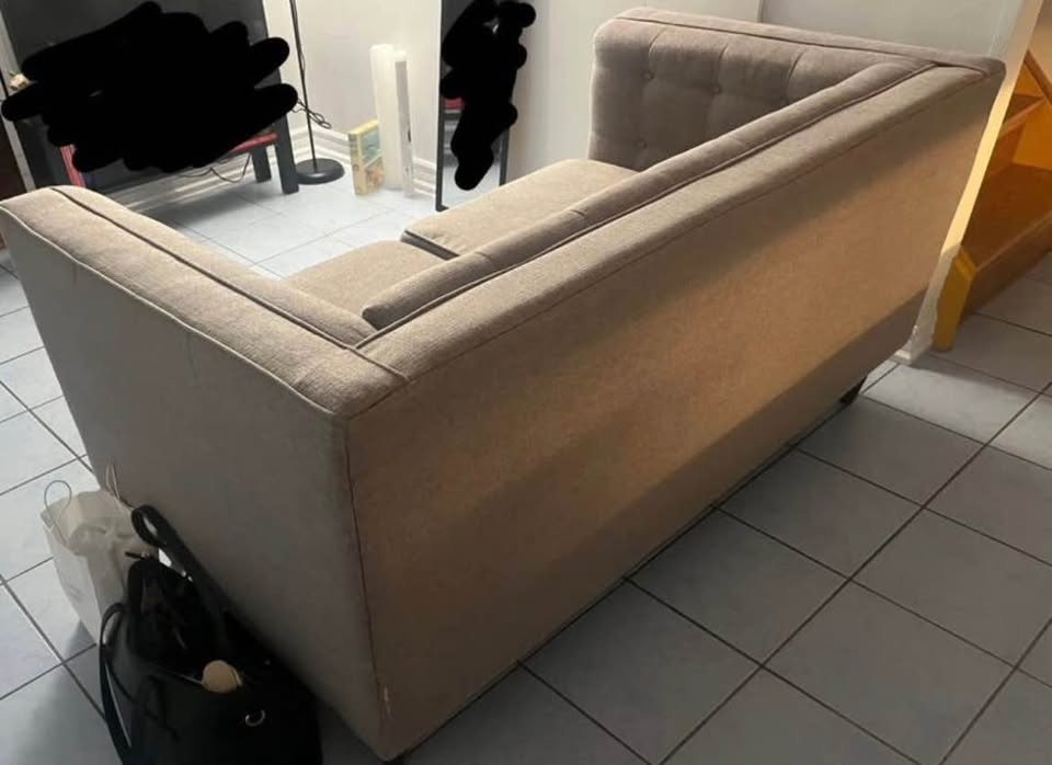 Grey Loveseat Sofa - photo 3