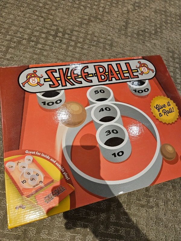 Skeet ball game, in box