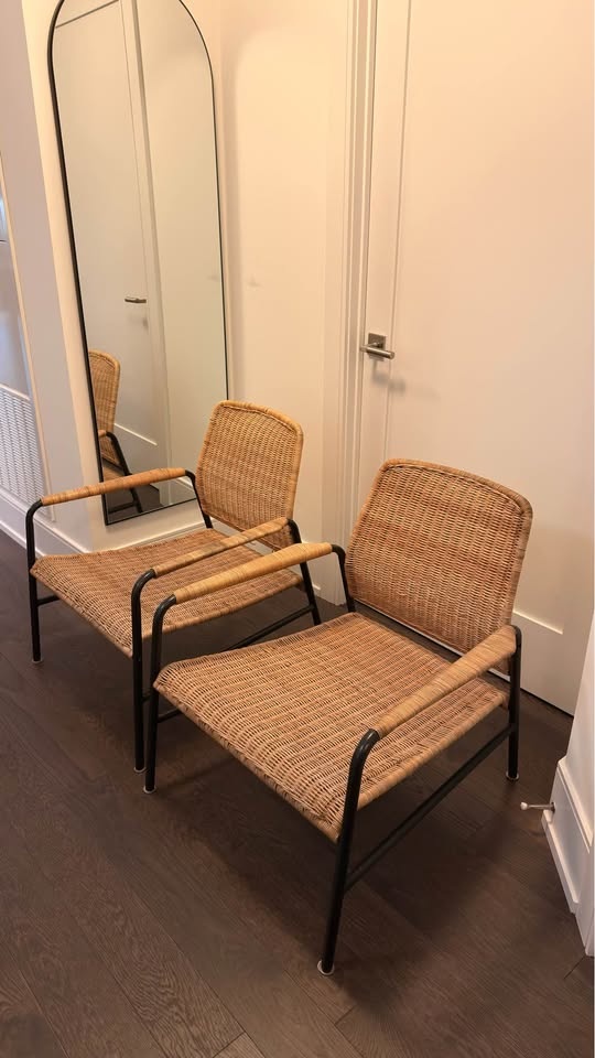 2x IKEA Ulriksberg Wicker Chairs - photo 2