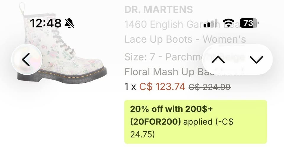 Dr. Martens Floral Size 7 - photo 2