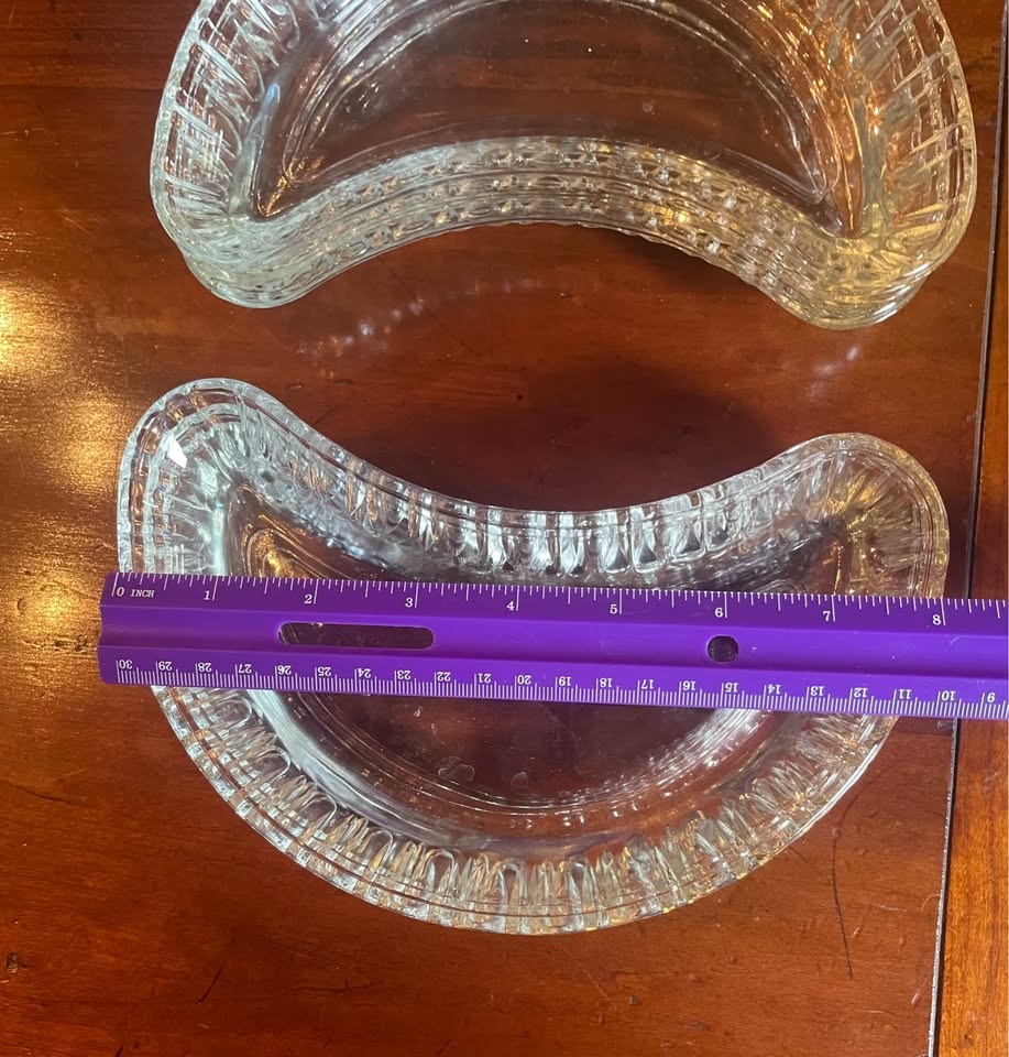 Vintage Colony Crescent Glass Side Plates - Set of 6 - photo 5