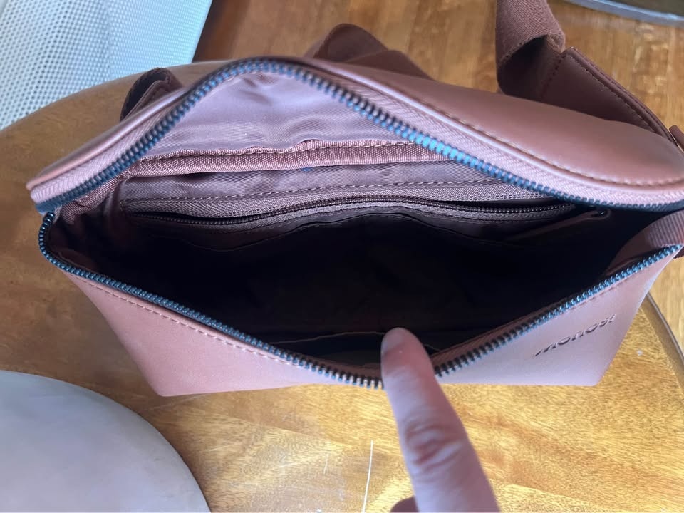 Brown Vegan Leather Sling Bag (Monos) - photo 4