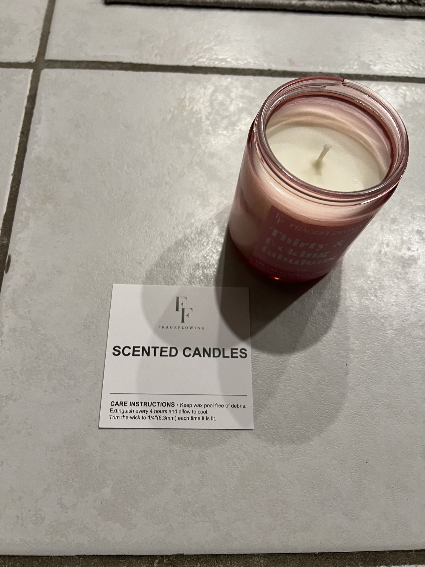30th Birthday Gift Funny Candle Thirty & Fabulous Scented Soy Ca - photo 3