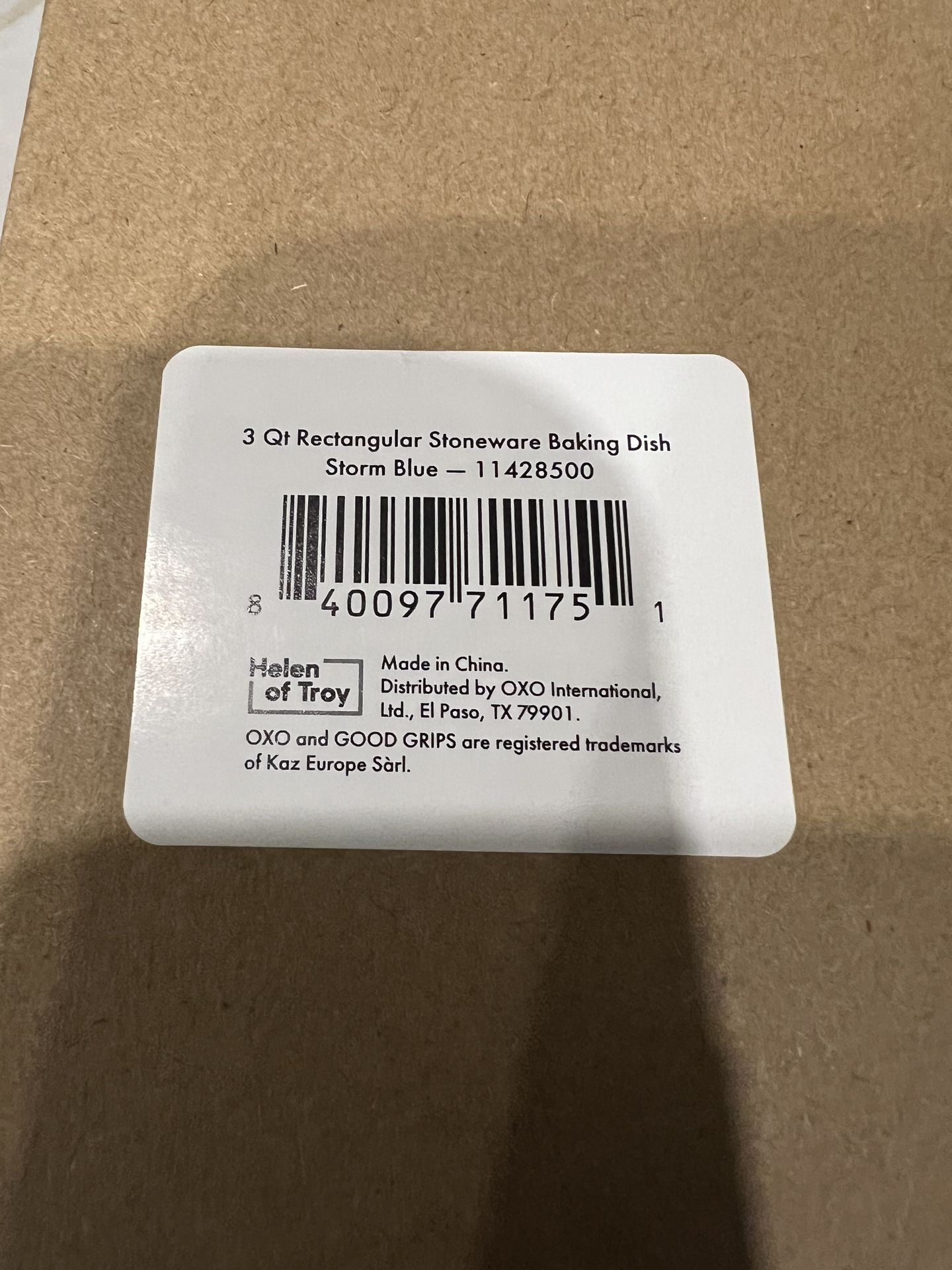 OXO Good Grips 3 Qt Rectangular Stoneware Baking Dish – Storm Bl - photo 2