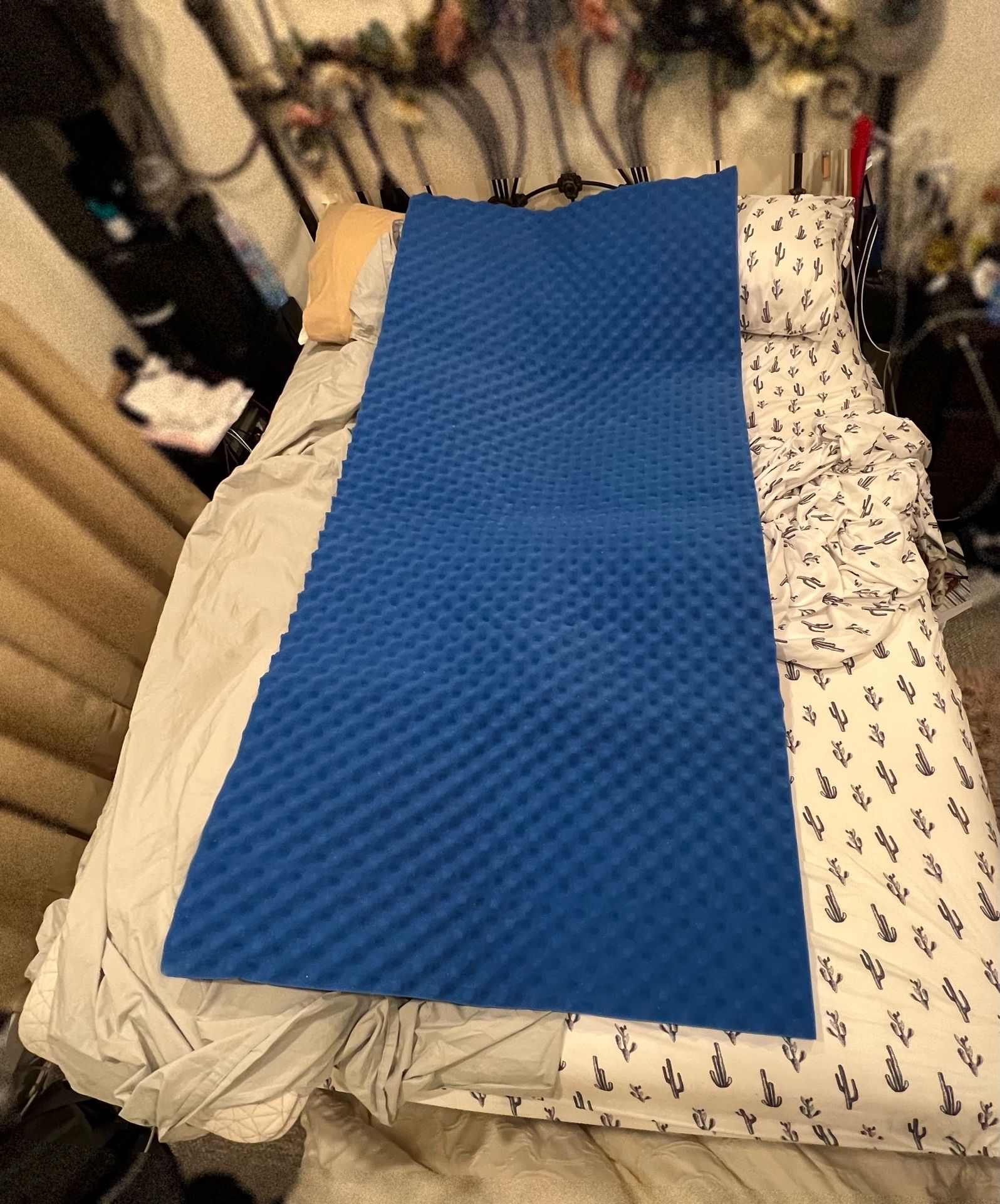 Foam Mattress Topper, Egg Crate Foam Pad - photo 3