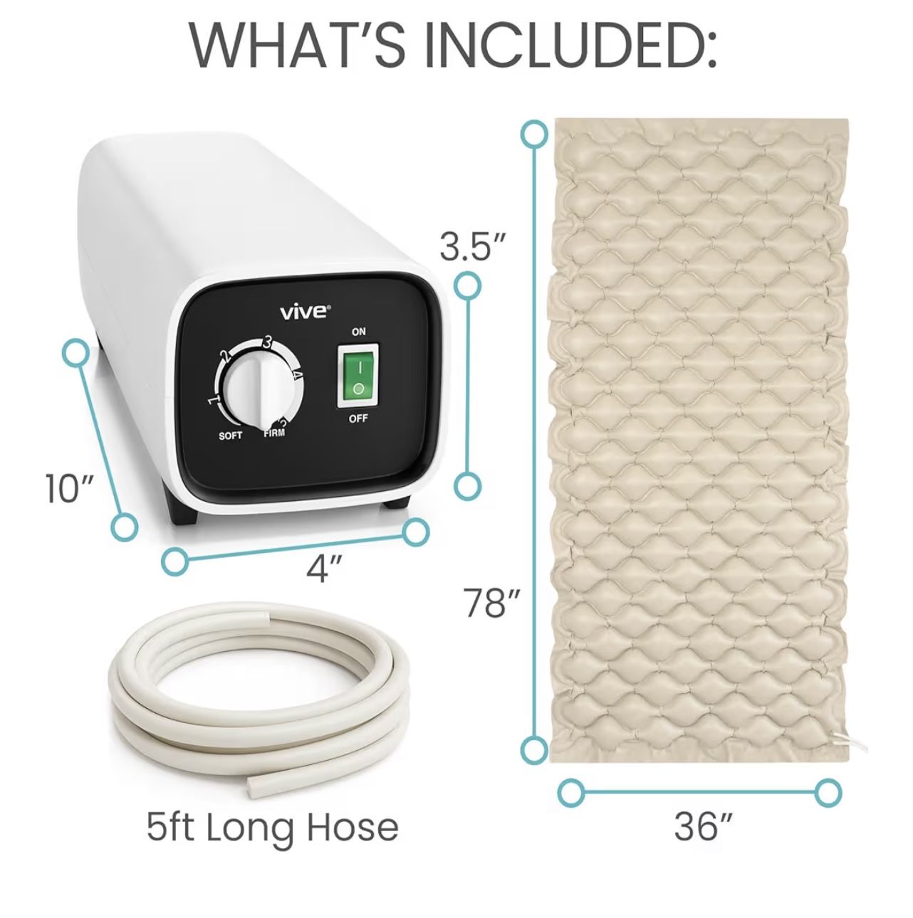 Vive Alternating Air Pressure Mattress Pad - photo 2