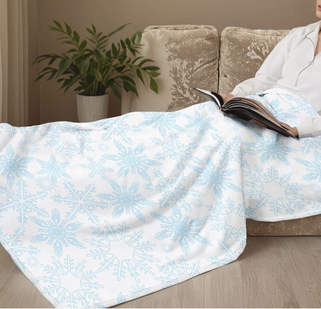 Christmas Snowflake Fleece Throw Blanket 40''x50'' - photo 2