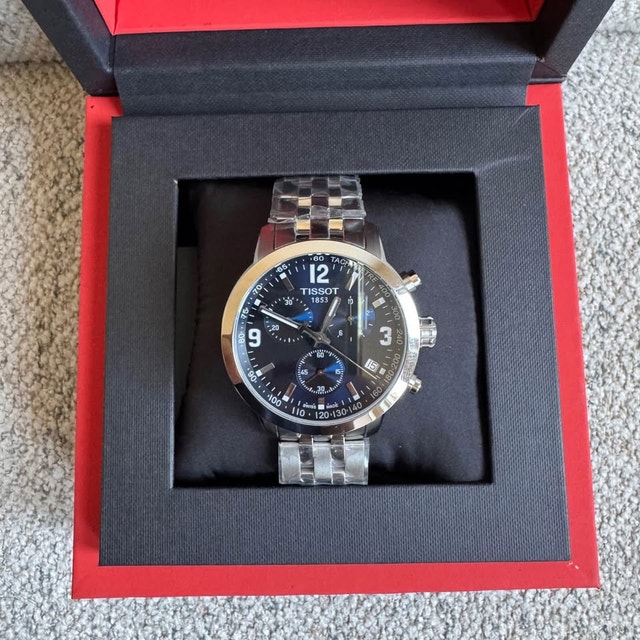 Tissot PRC 200 Chronograph 42mm Blue Watch - photo 2