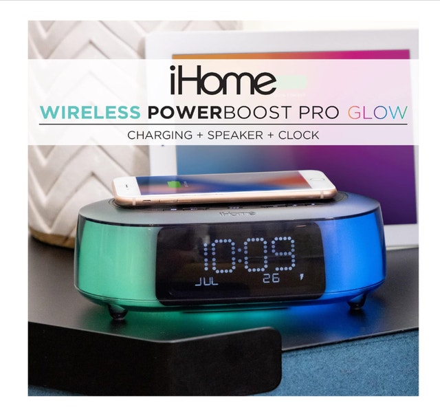 iHome Wireless Charging Bluetooth Color Changing Speaker USB - photo 2
