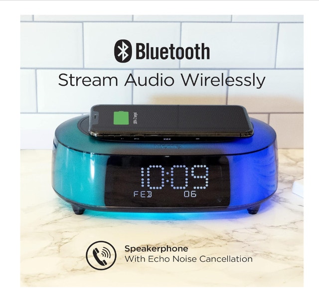 iHome Wireless Charging Bluetooth Color Changing Speaker USB - photo 4