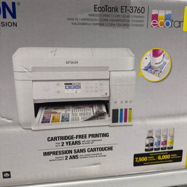 Epson Ecotank ET-3760 Wireless All-in-One Supertank Printer - photo 4