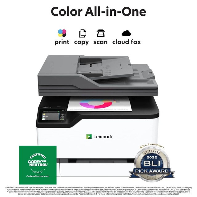 Lexmark MC3326i Color Wireless Laser Printer