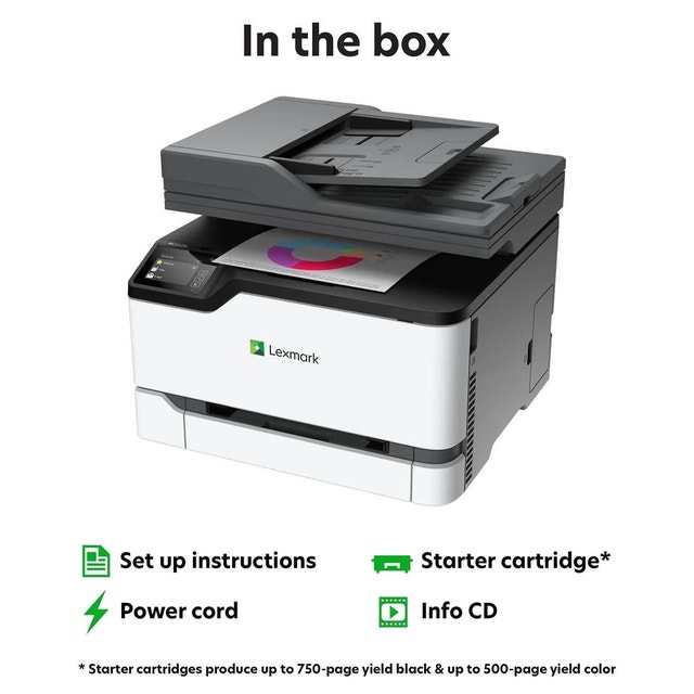Lexmark MC3326i Color Wireless Laser Printer - photo 4