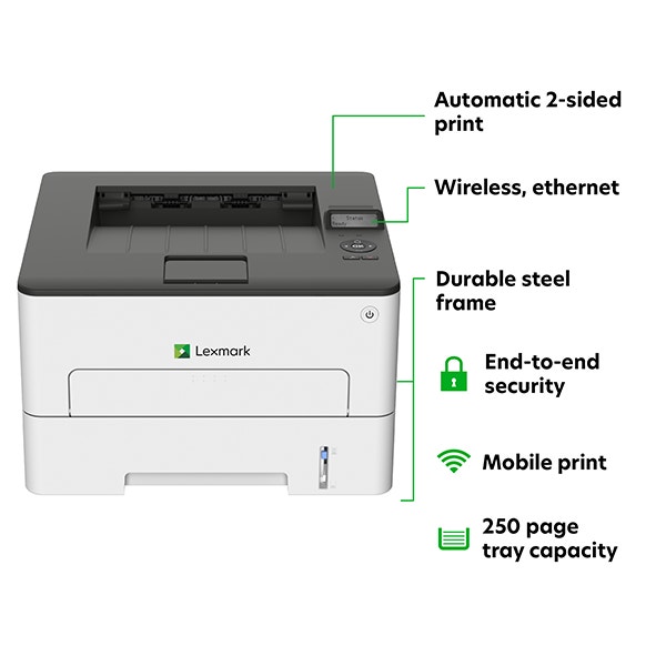 LEXMARK B2236dw Monochrome Laser Printer, Duplex