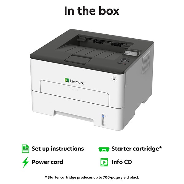 LEXMARK B2236dw Monochrome Laser Printer, Duplex - photo 3