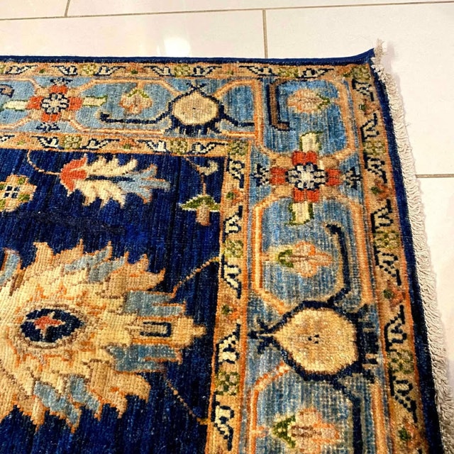 Distressed Hand Knotted Rug 4'4 X 2'7 Ft - photo 5