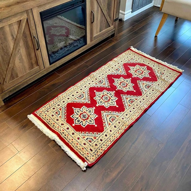 Genuine Exquisite Distressed Hand Knotted Rug 2x4