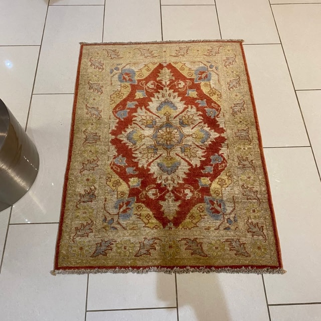 NEW - 100% Original Handwoven Area Rug - 3'9 x 2'8ft - photo 2